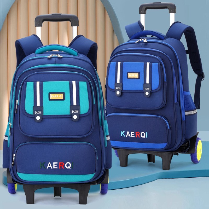 Professionally producing trolley school bags—primary school students' backpacks for grades 1 through 6 Professionally producing trolley school bags—primary school students' backpacks for grades 1 through 6