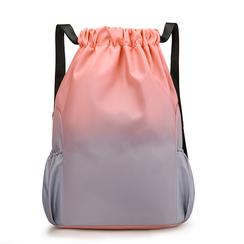 Drawstring Backpack Bag in Nylon Oxford Fabric with Customized Logo Printing Drawstring Backpack Bag in Nylon Oxford Fabric with Customized Logo Printing