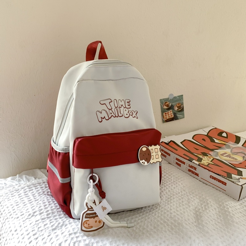 New-style waterproof and wear-resistant school backpack for middle and high school students—lightweight, load-reducing dual-shoulder bag New-style waterproof and wear-resistant school backpack for middle and high school students—lightweight, load-reducing dual-shoulder bag