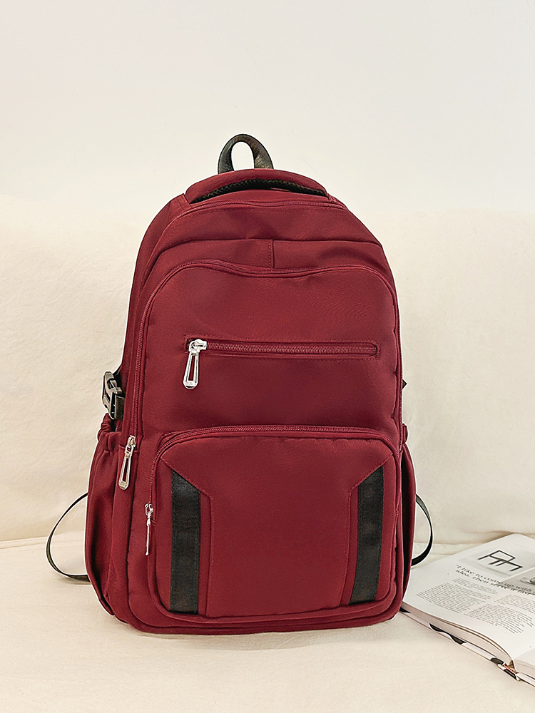 New-style waterproof and wear-resistant school backpack for middle and high school students—lightweight, load-relieving dual-shoulder bag New-style waterproof and wear-resistant school backpack for middle and high school students—lightweight, load-relieving dual-shoulder bag