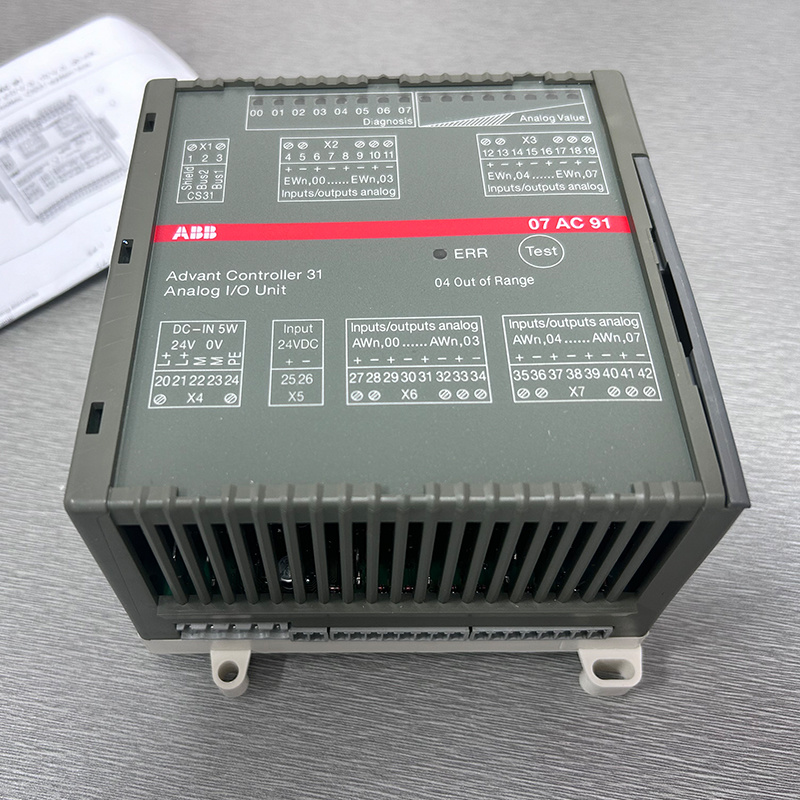 وحدة إدخال/إخراج تناظرية ABB 07AC91 GJR5252300R0101