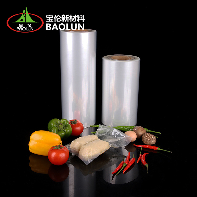 Vacuum Food Packaging Film Transparent PA PE Vapor Barrier Film Rolls Factory