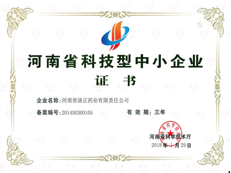 河南省科技型中小企業(yè)證書(shū) 河南省科技型中小企業(yè)證書(shū)