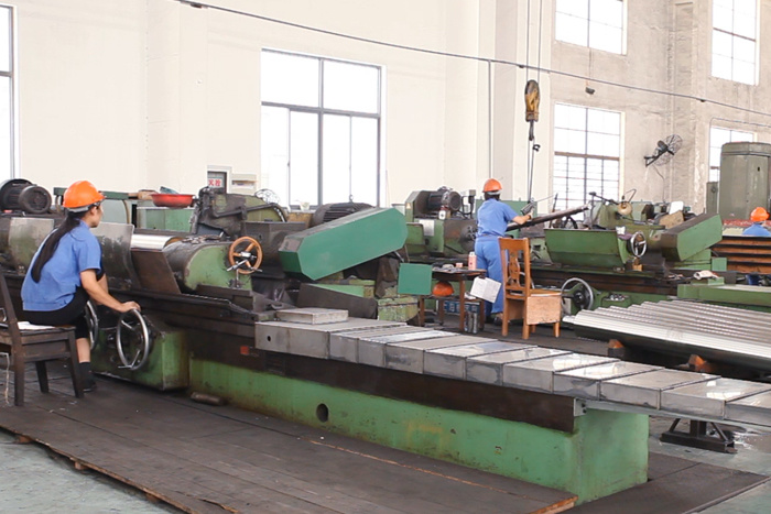 A corner of the cylindrical grinder workshop
