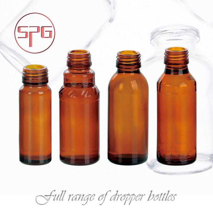 Amber Glass Bottles for Syrup