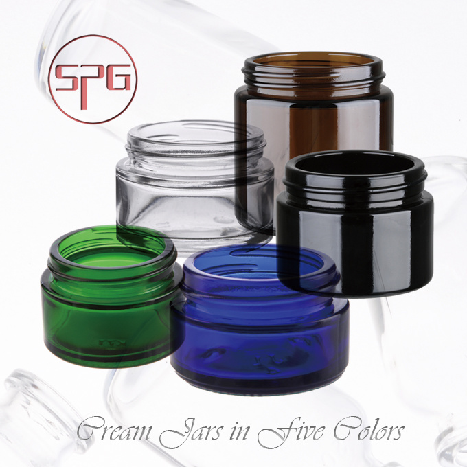Cream Jars in five colors