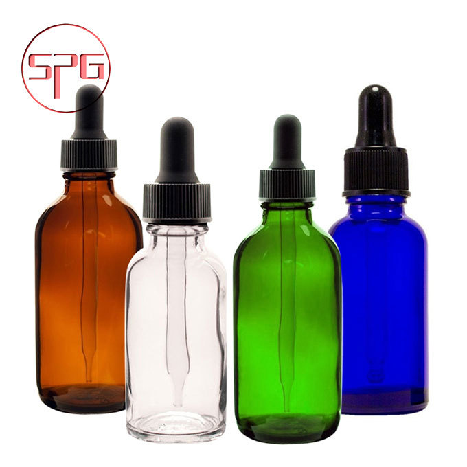 Boston Round Bottles in four colors