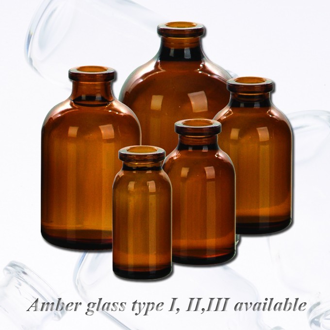 Amber Moulded Vials for Injection