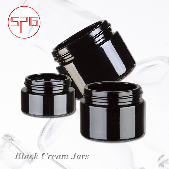 Black Cream Jar