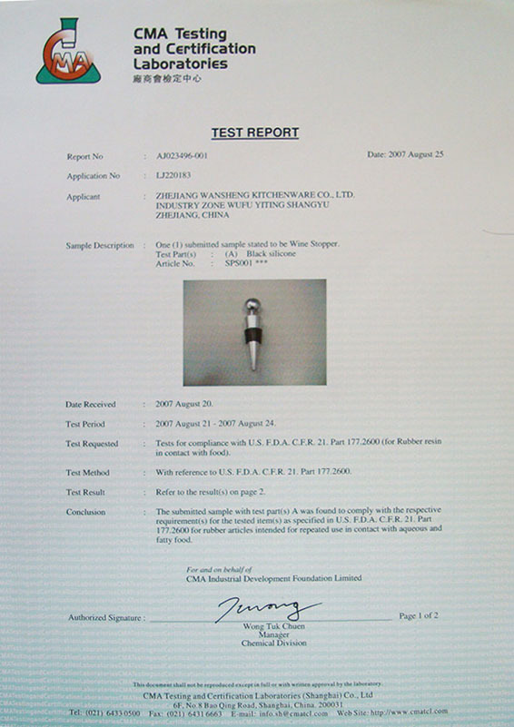 CMA detection through FDA CMA detection through FDA