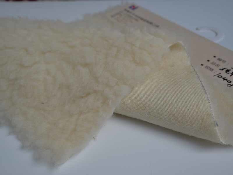 Pure wool mercerized semi-rolling ball fabric