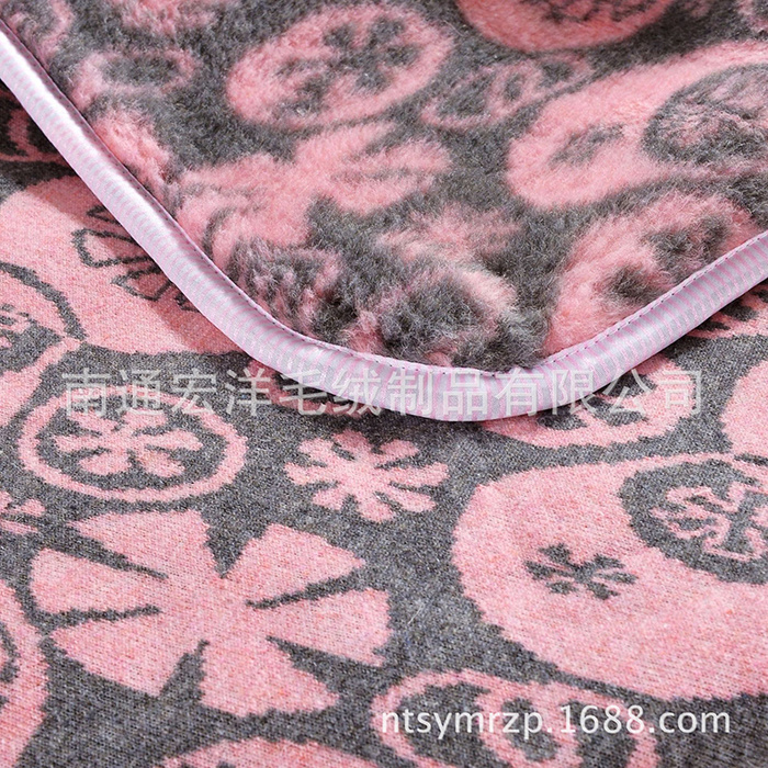 Comfort wool blended mat blanket winter bed warm quality first choice