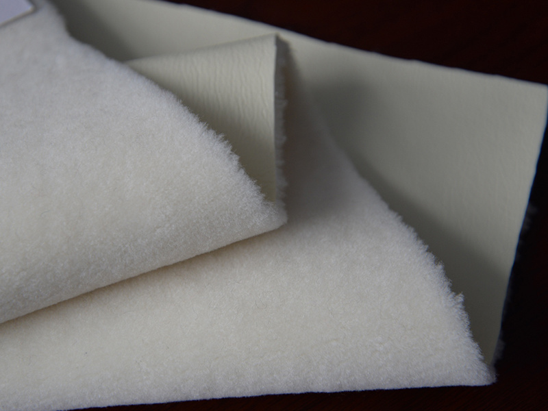 PC composite bottom of pure wool flat-cut fabric