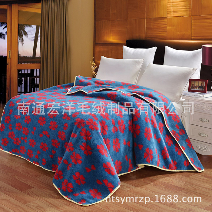Comfort wool blended mat blanket winter bed warm quality first choice