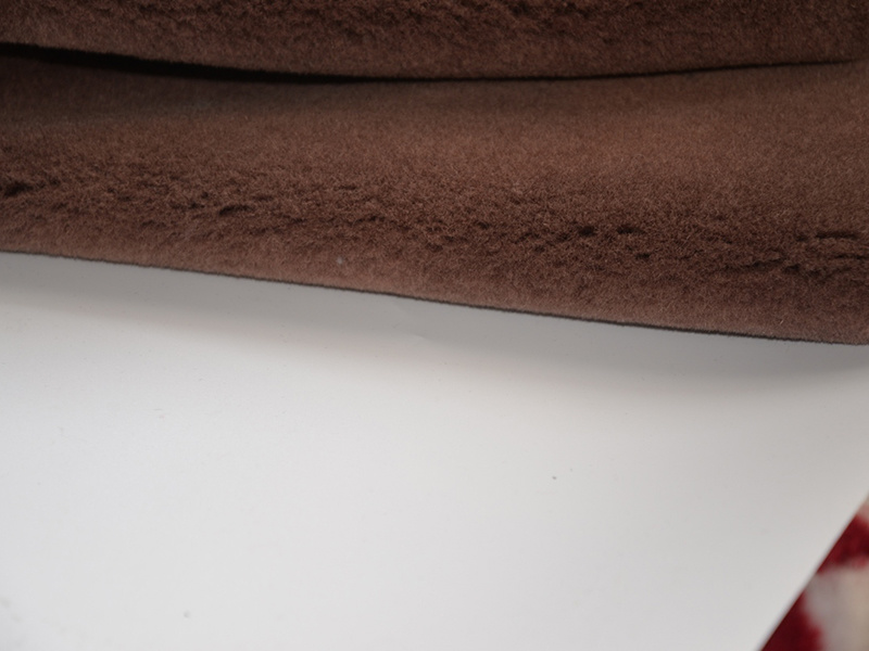 Pure wool plain color simulation leather knitted big fur, the first choice for high-end shoe materials