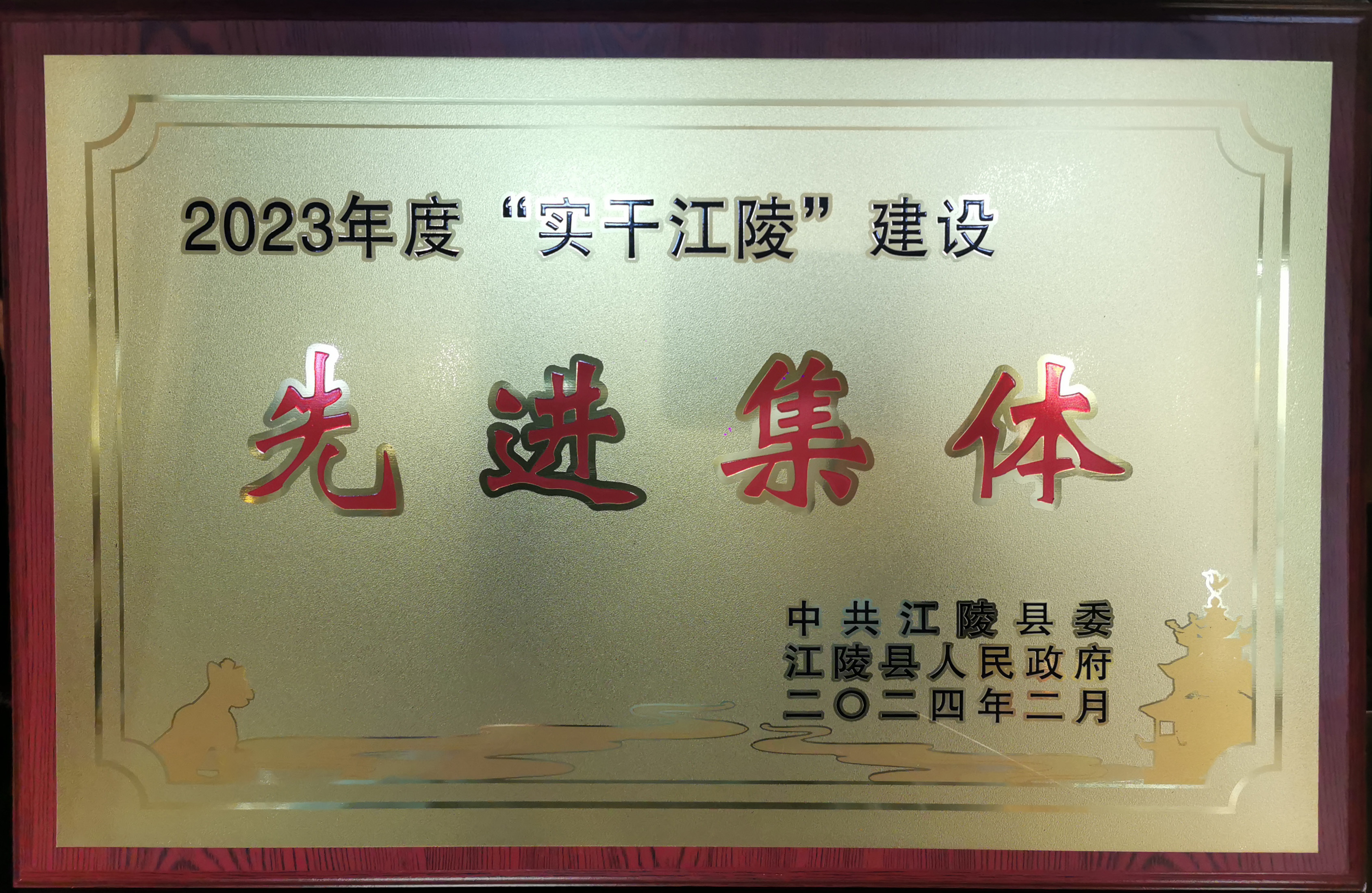 2023年度实干江陵先进集体