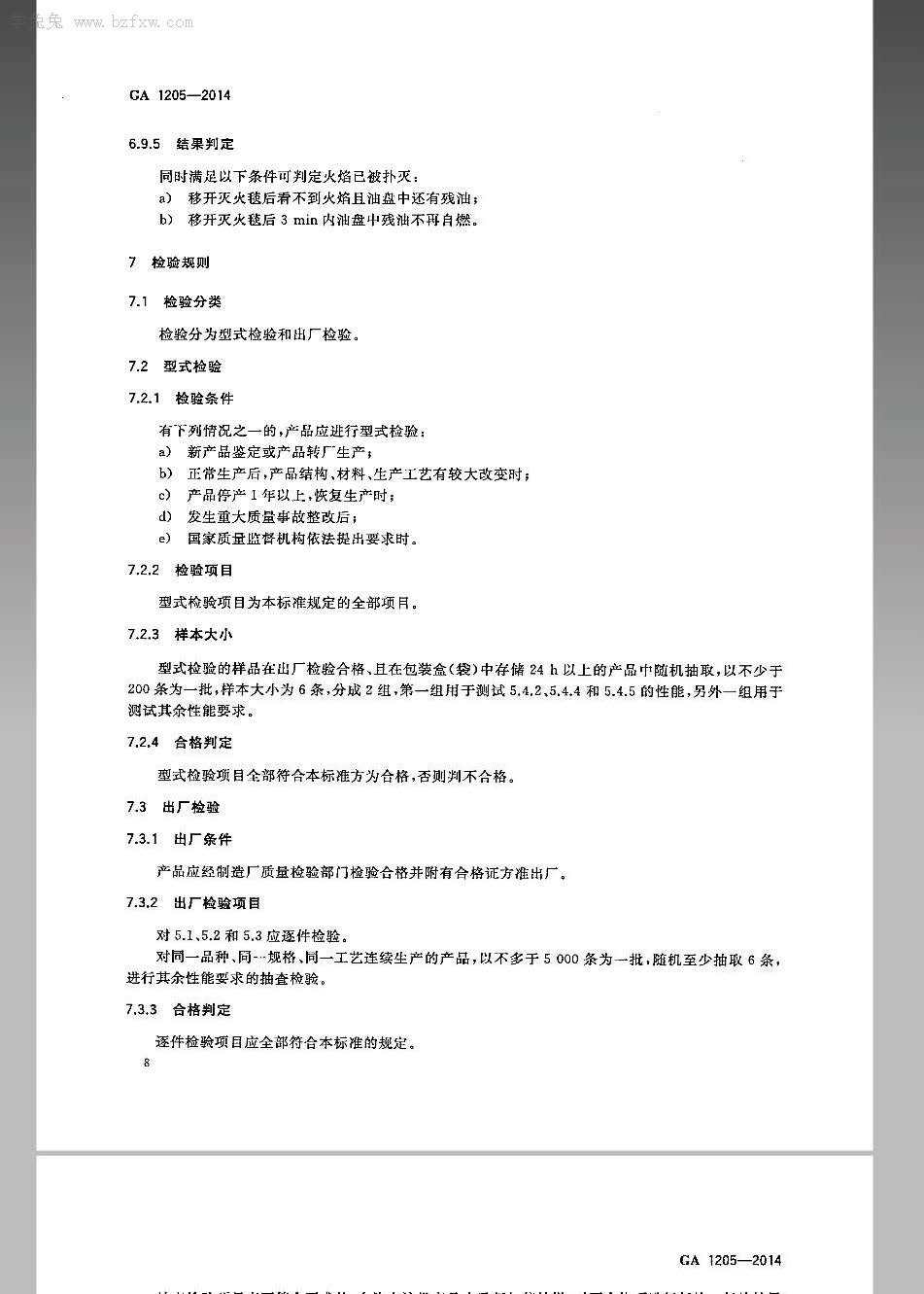 GA-1205-2014灭火毯