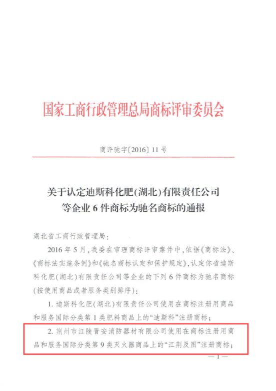 中国驰名商标1