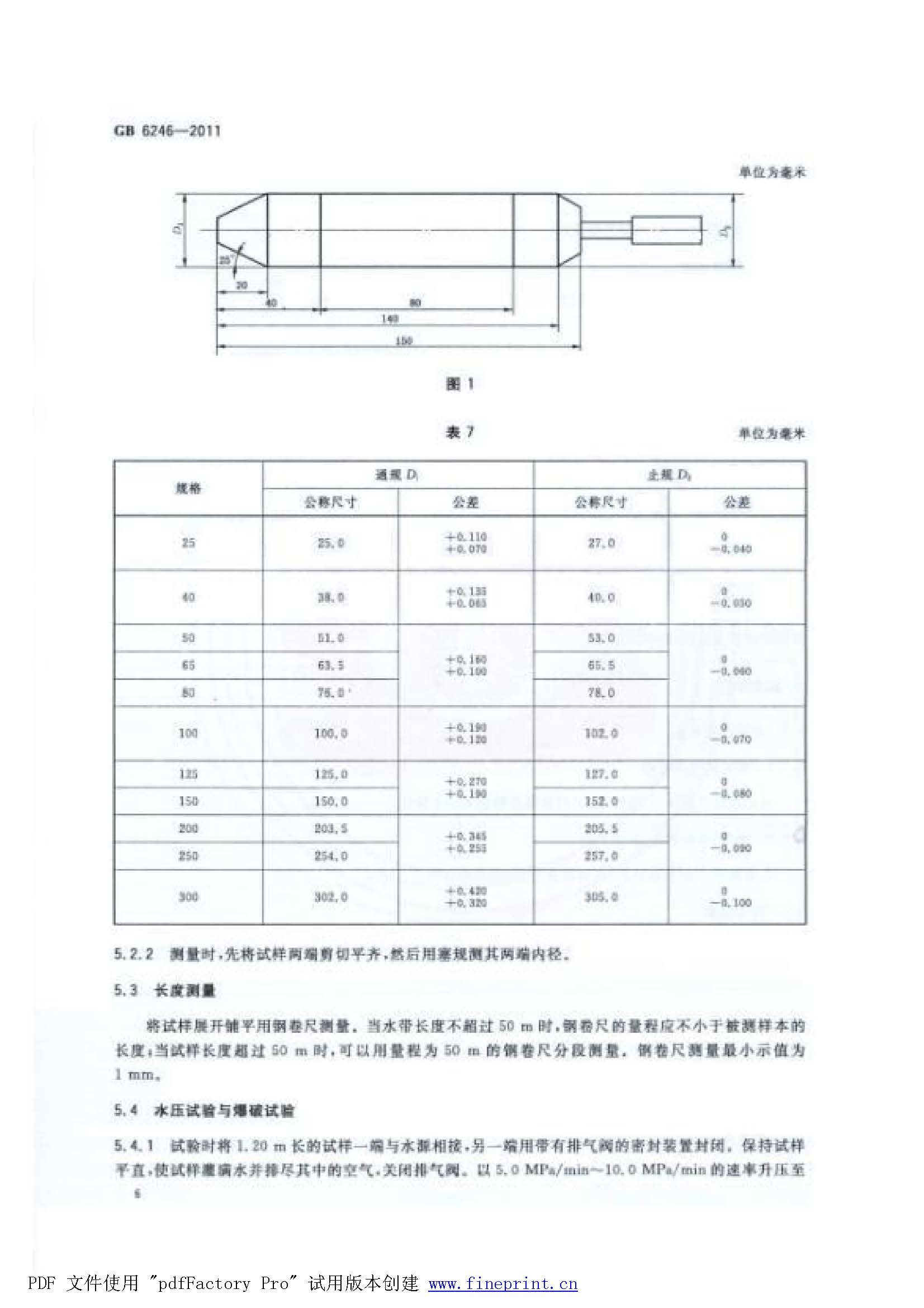 GB 6246-2011 消防水带