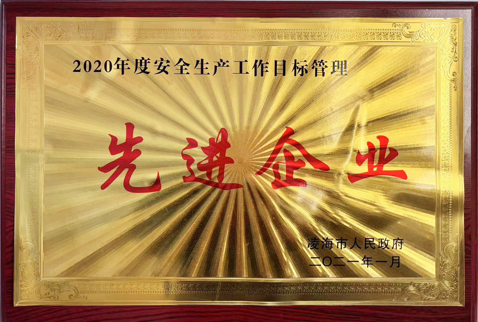 2020年度安全生产工作目标管理先进企业 2020年度安全生产工作目标管理先进企业