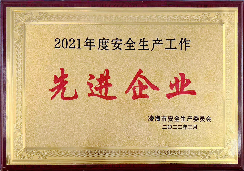 2021年度安全生产工作先进企业 2021年度安全生产工作先进企业