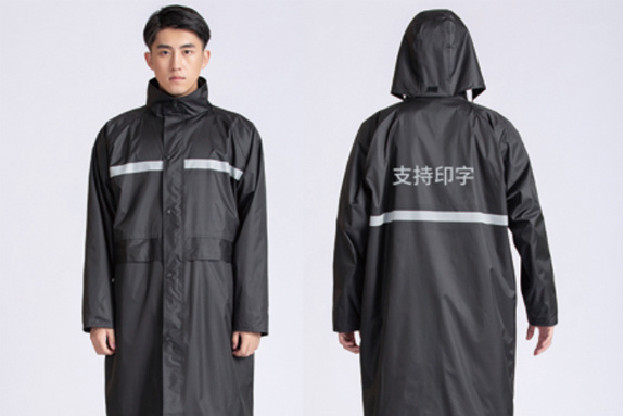 黑风衣雨衣8701