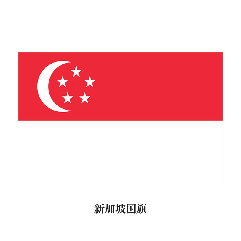 Four flags of various countries
