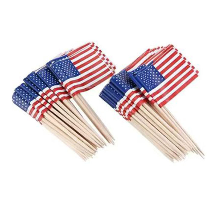 Hand waving the American flag