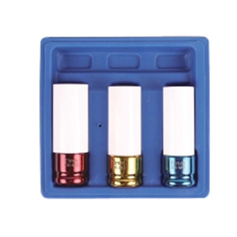 3Pcs 1/2" Drive Wheel Nut Socket Set