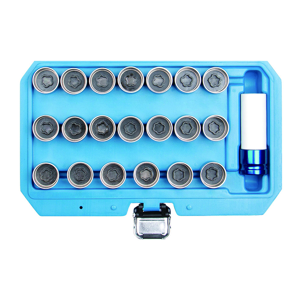 21pc Audi Locking Wheel Nut Stud Remover Tool Kit