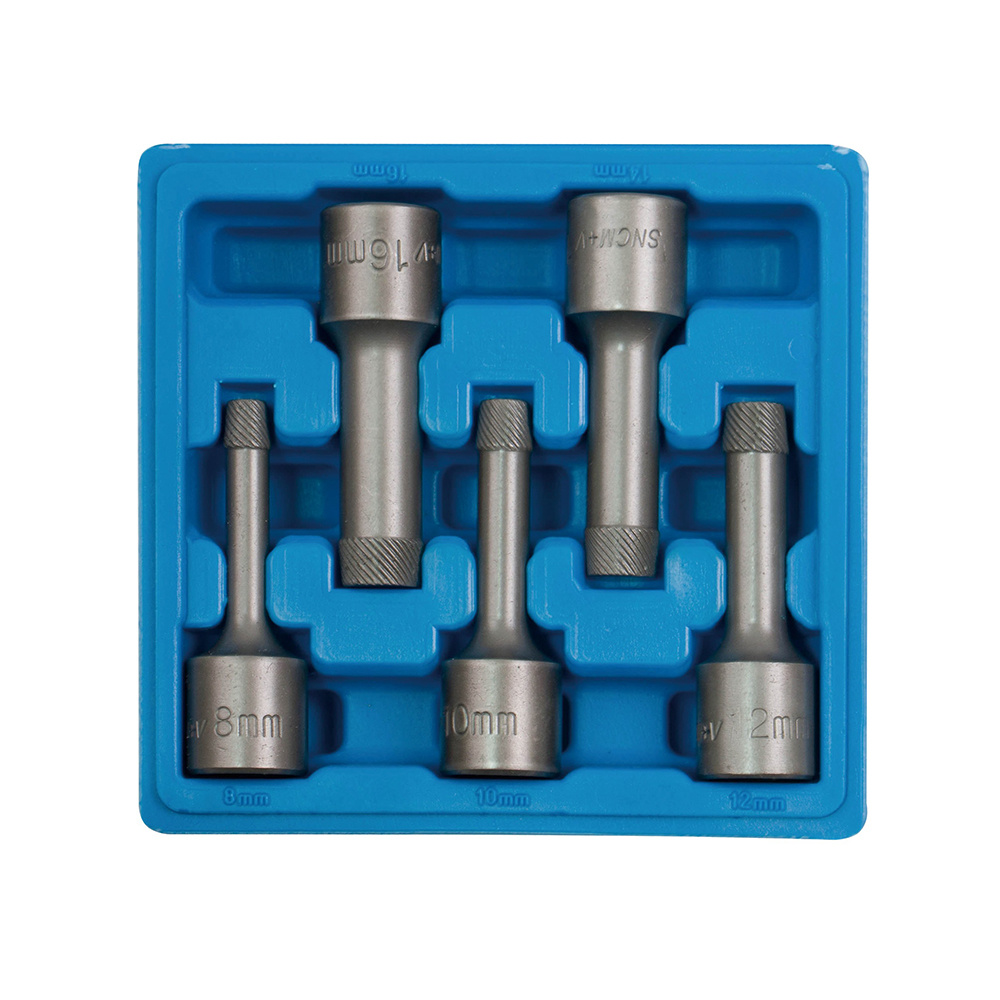 5Pcs 1/2"Bolt Extractor Kit with Reverse Thread 8-16mm