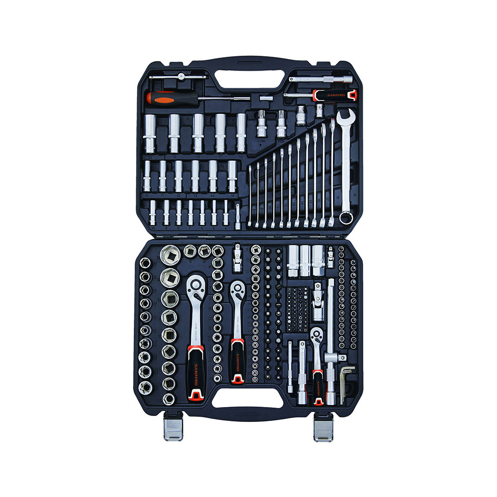 219 Pcs 1/4",3/8"&1/2"Drive Socket Set