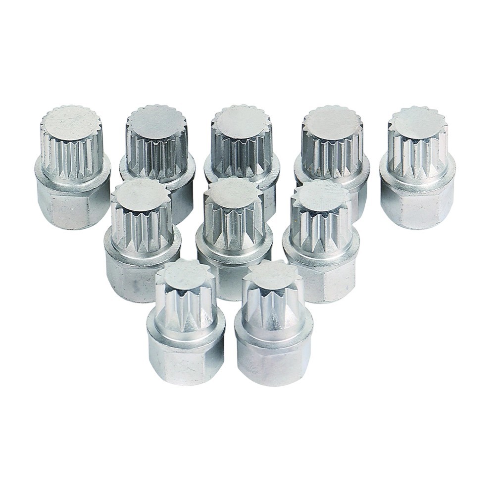 10pcs VW Wheel Lock Screw Socket Set
