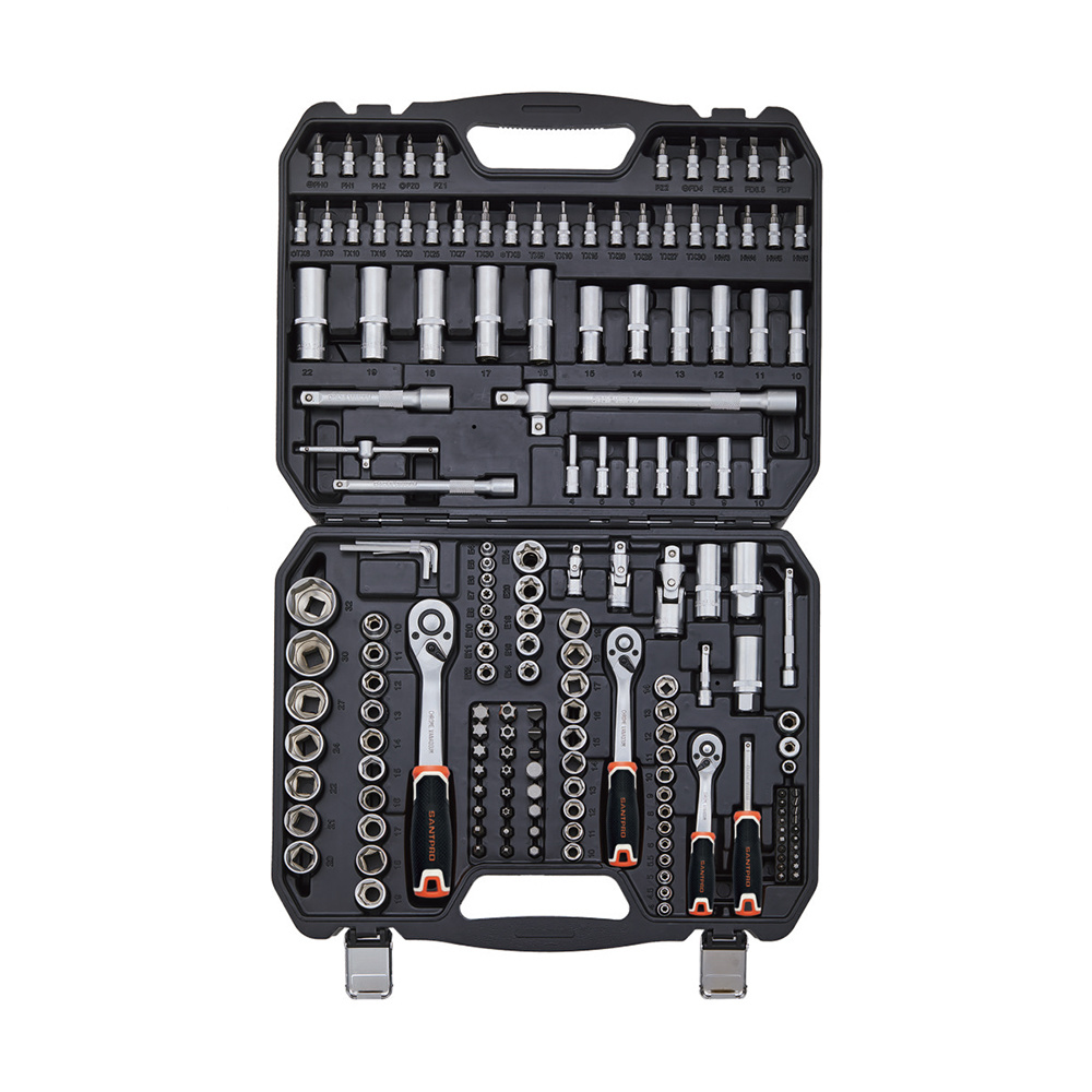 171 Pcs 1/4",3/8"&1/2"Drive Socket Set