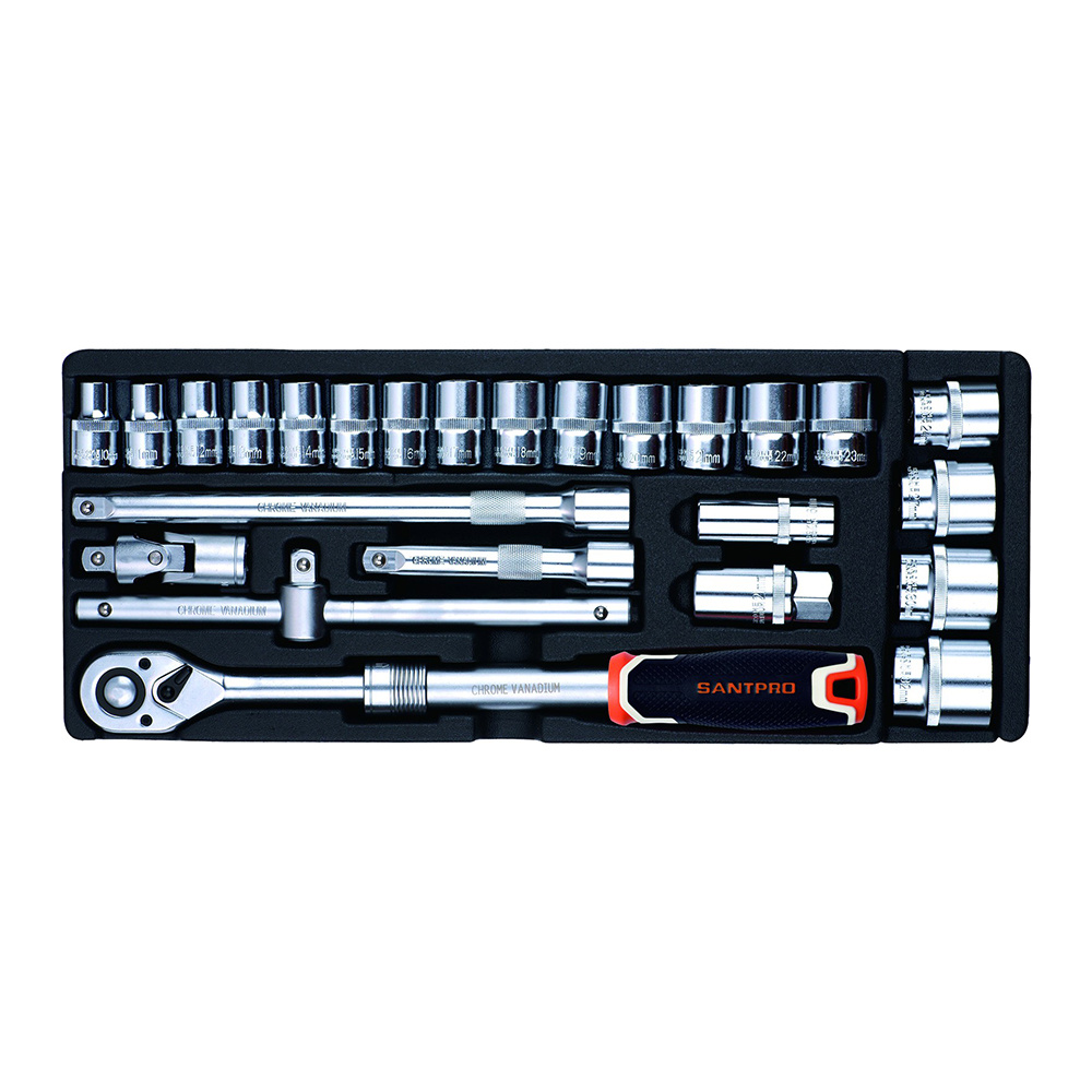 25 Pcs 1/2" Drive Socket Set