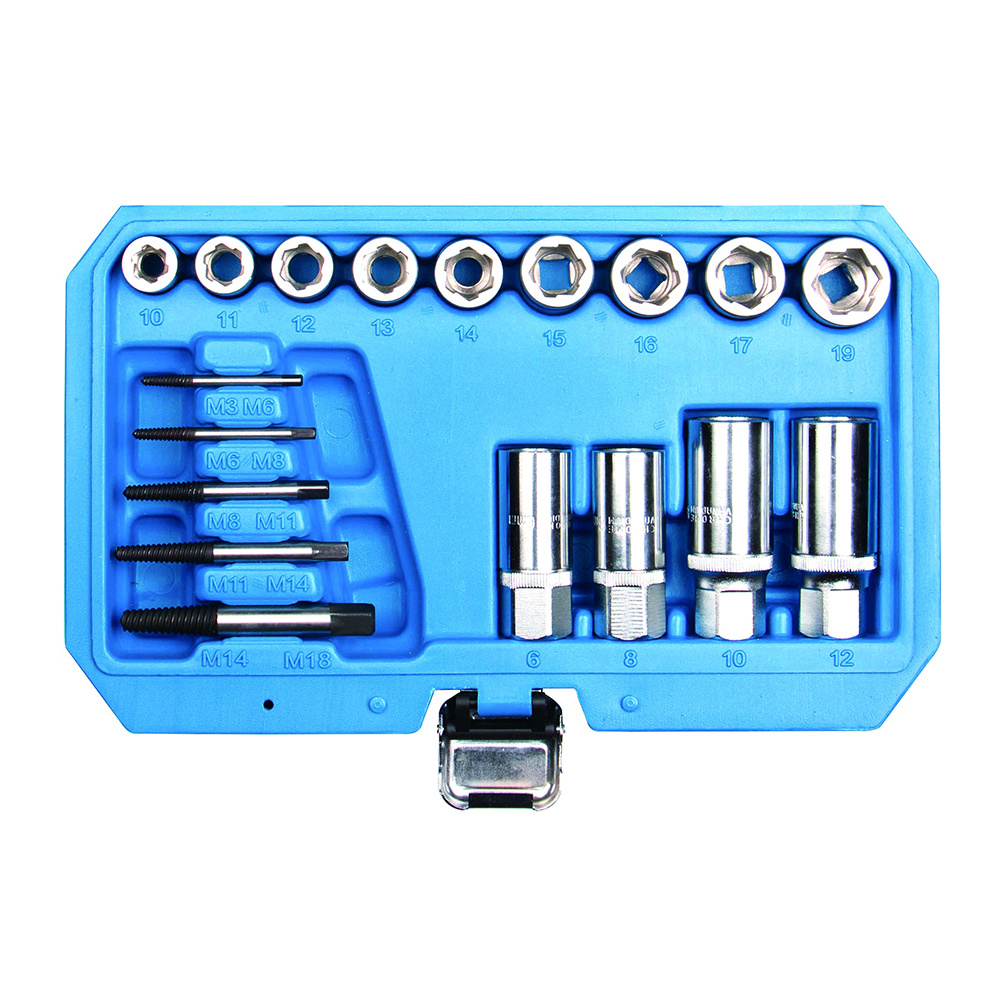 Damaged/Rounded Bolt Nut Stud Screw Remover/Extractor Set