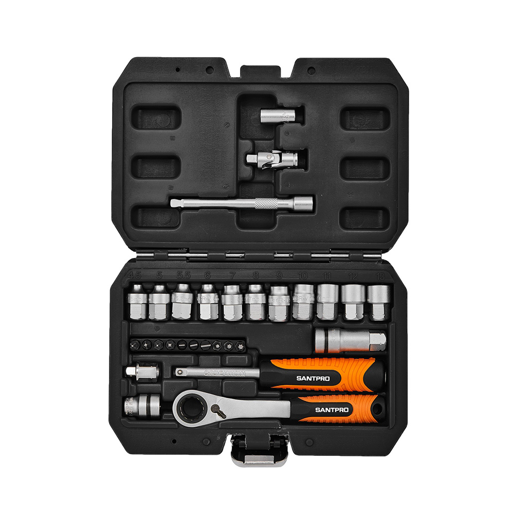 29Pcs 1/4" Go Through Socket Set