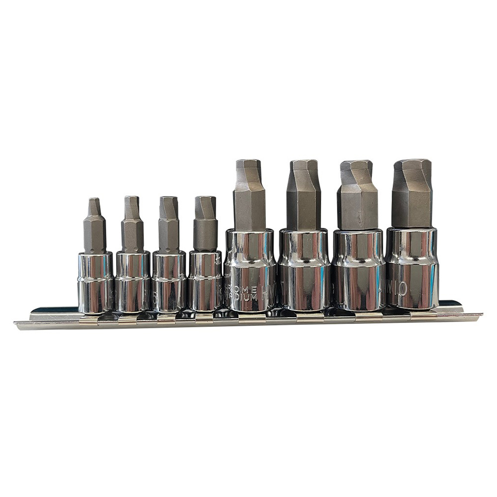 8Pcs 1/4"&3/8" Dr. Damaged Hex Fastener Removal Set