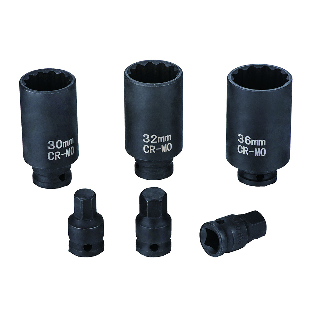 6Pcs 1/2" Drive Shaft Socket set