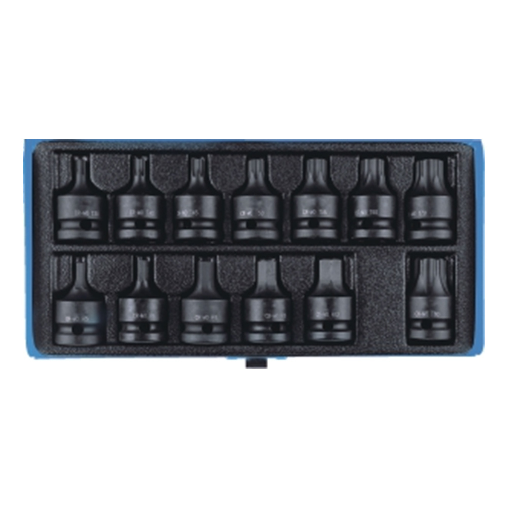 13pcs 1/2" Dr. Impact Bits Socket 45mmL