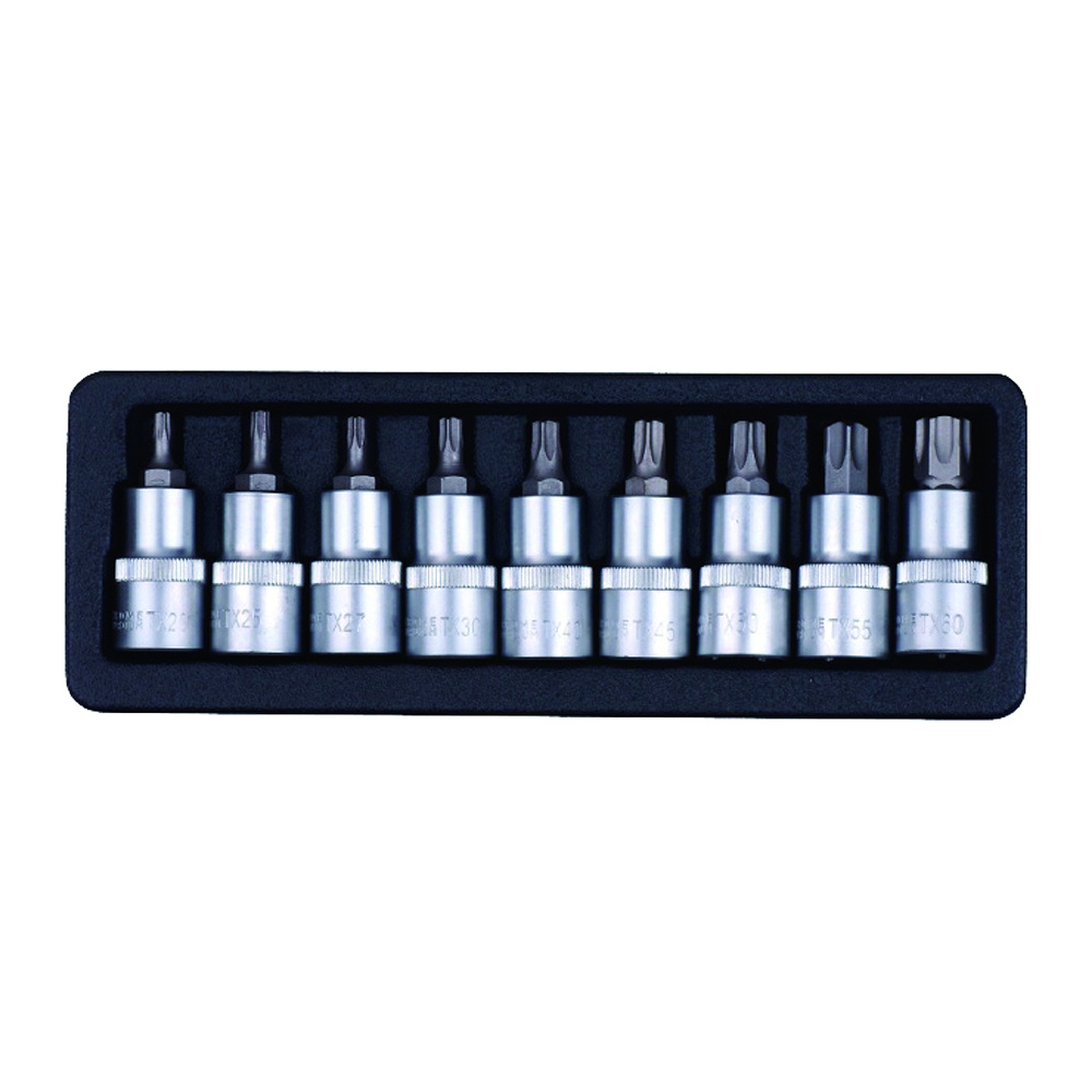9 Pcs 1/2"Drive Bit Socket Set(T-type)