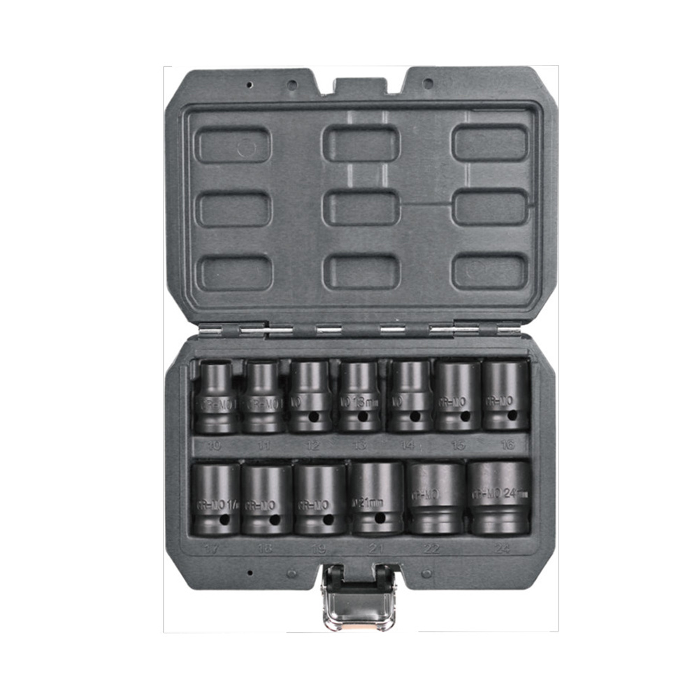 13Pcs 1/2"Drive Bullet Impact Socket Set