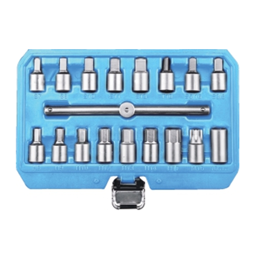 18Pcs 3/8" Dr. Oil Drain Sump Plug Set