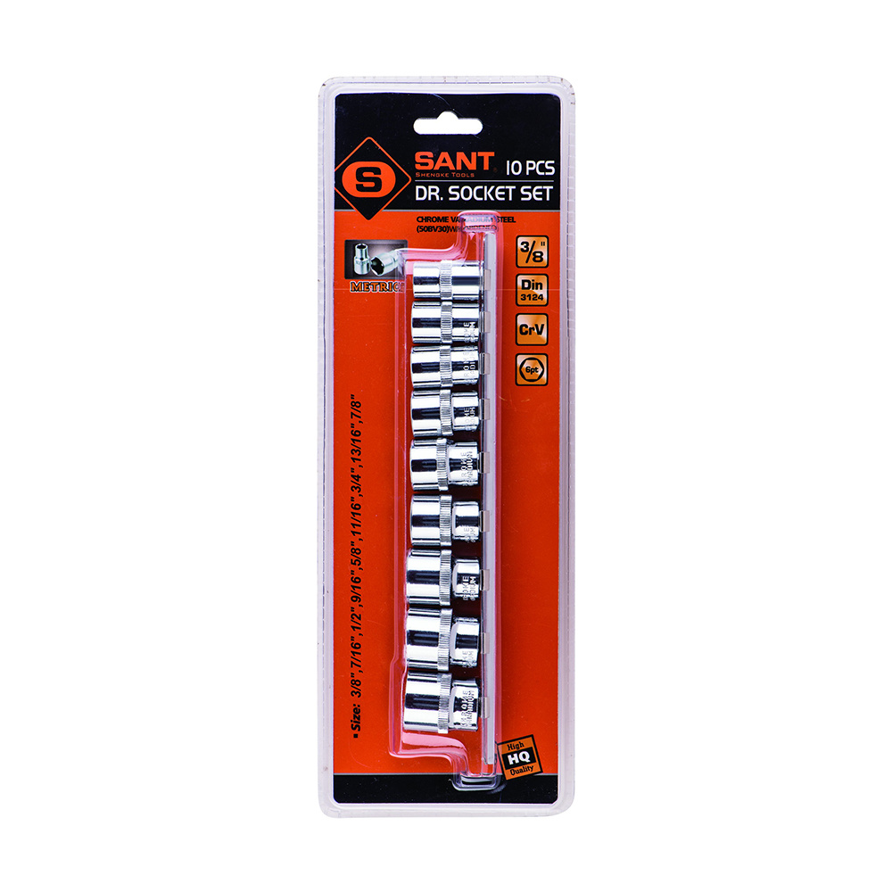 9 Pcs 3/8"Drive Metric Socket Se