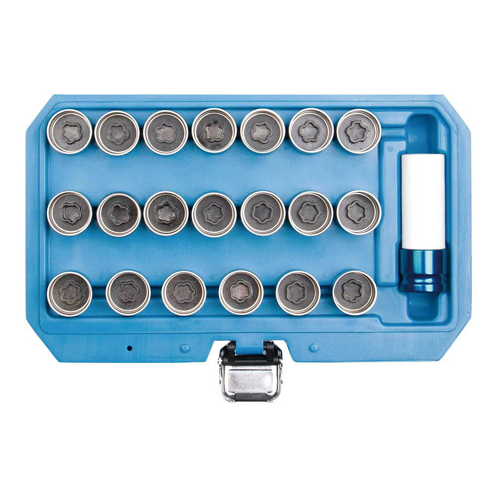 21pcs VAG Locking Wheel Nut Stud Remover Tool Kit
