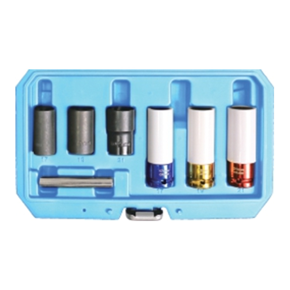 7PCS 1/2' Dr. Wheel Nut and Twist Socket Set