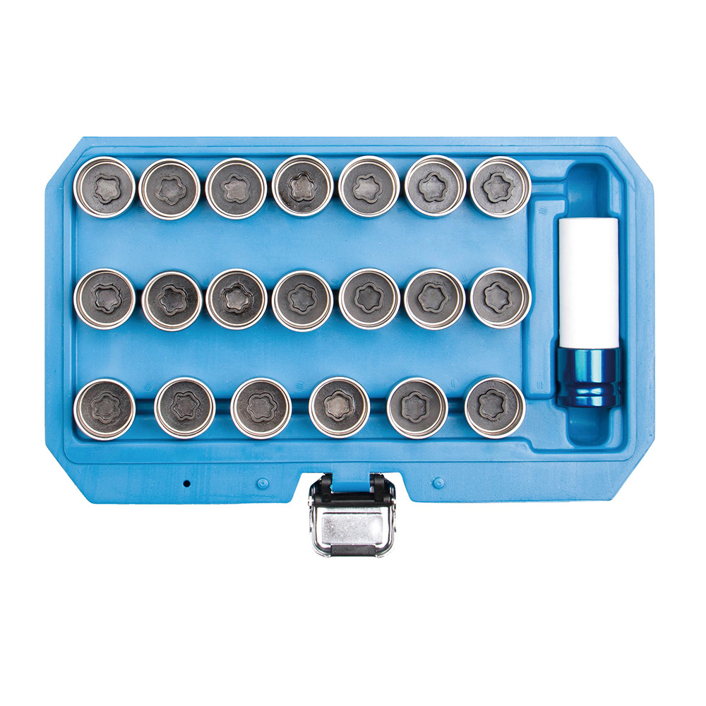 21pcs BMW Locking Wheel Nut Stud Remover Tool Kit