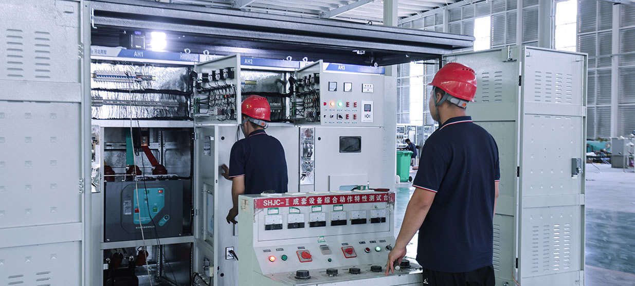 Installation of high and low voltage distribution cabinets