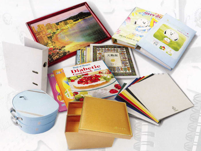 Folder, puzzle, calendar, notebook, etc