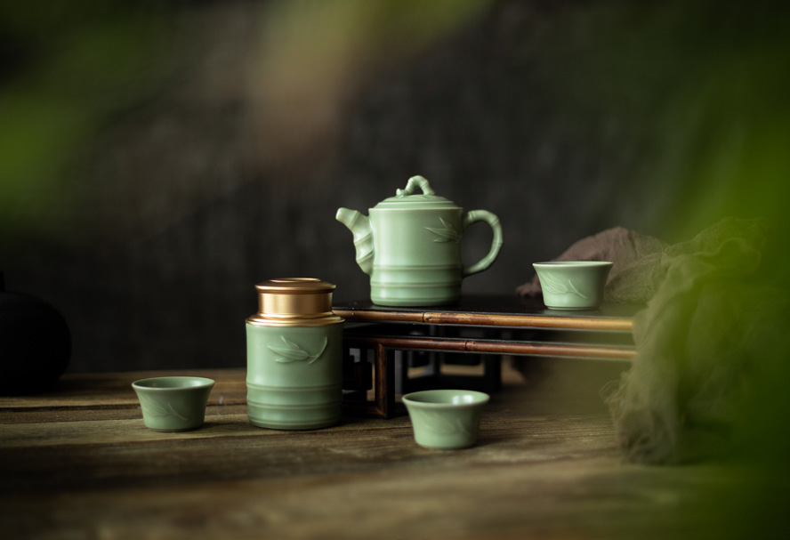 Jiejiegao Express Tea Set + Tea Caddy